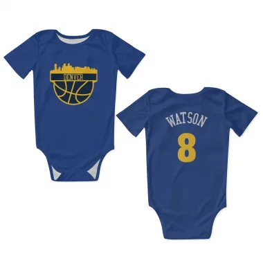 Peyton Watson Baby Clothes, Denver Basketball Kids Baby Onesie